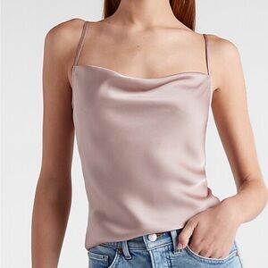 Express Satin Cowl Neck Cami Top